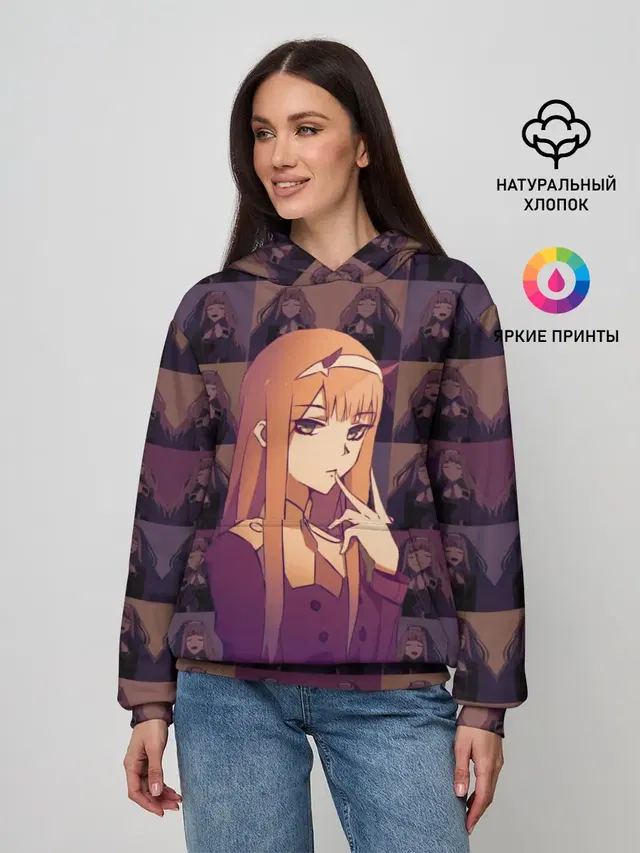 Женское худи с принтом «Zero Two Dance»