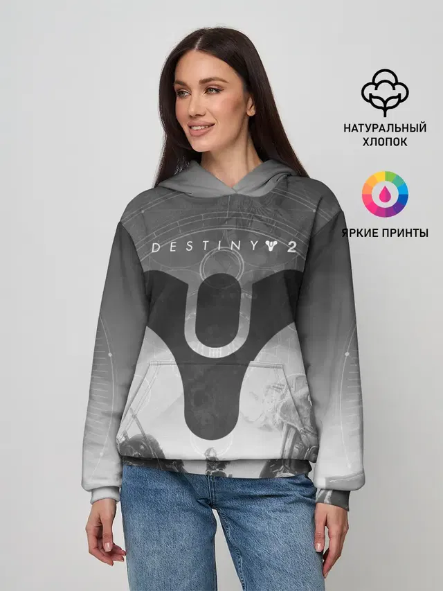 Женское худи с принтом «Destiny»