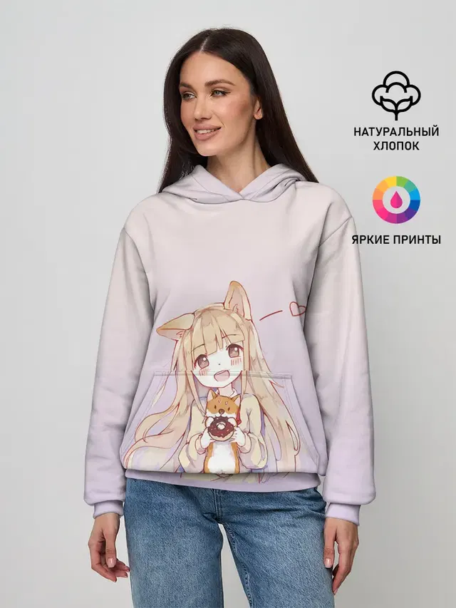 малышка чиби пончик лис