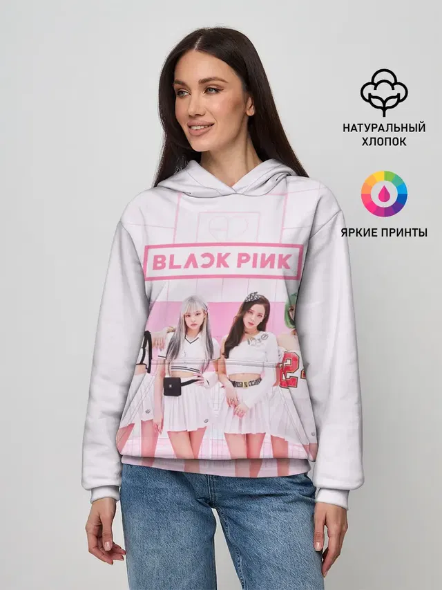 Женское худи с принтом «BlackPink»
