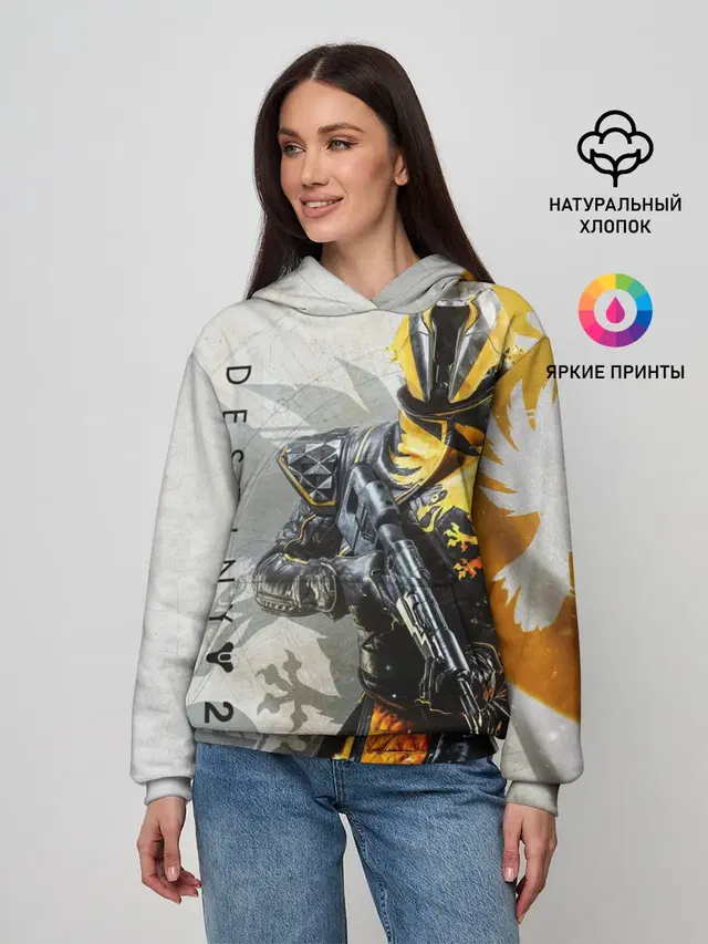 Женское худи с принтом «Destiny — DESTINY, WARLOCK»