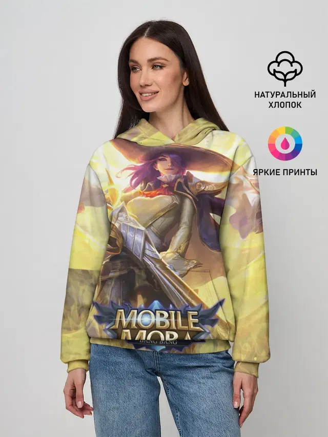 Женское худи с принтом «Mobile Legends: Bang Bang — Mobile legends»