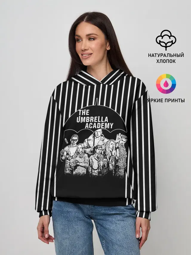 Женское худи с принтом «umbrella academy»