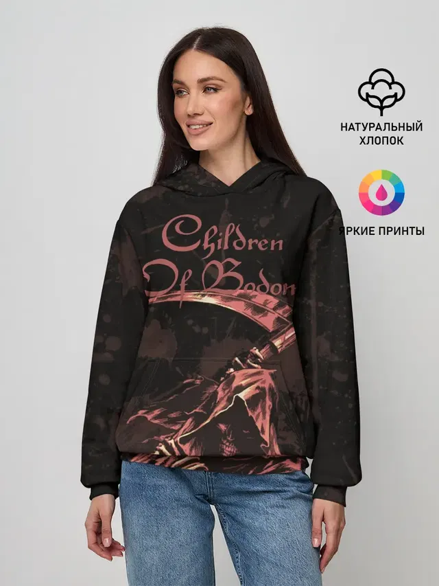 Женское худи с принтом «Children of Bodom — Reaper»