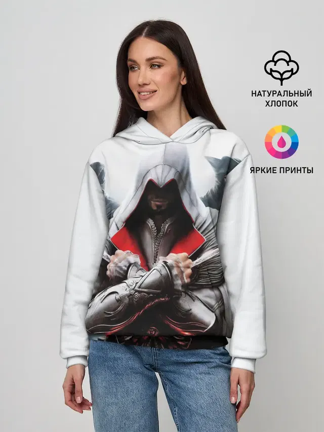 Женское худи с принтом «Assassin’s Brotherhood»
