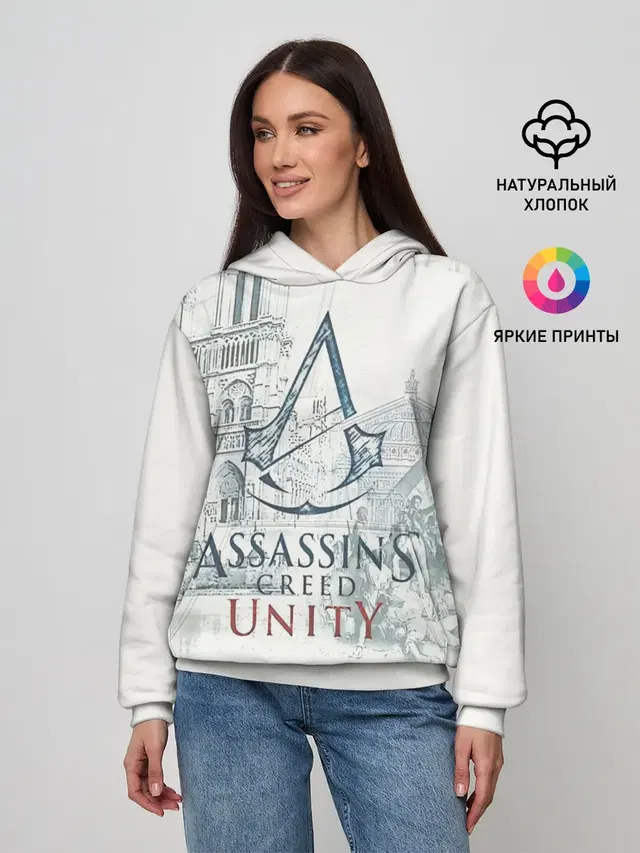 Женское худи с принтом «Assassin’s Creed Unity»