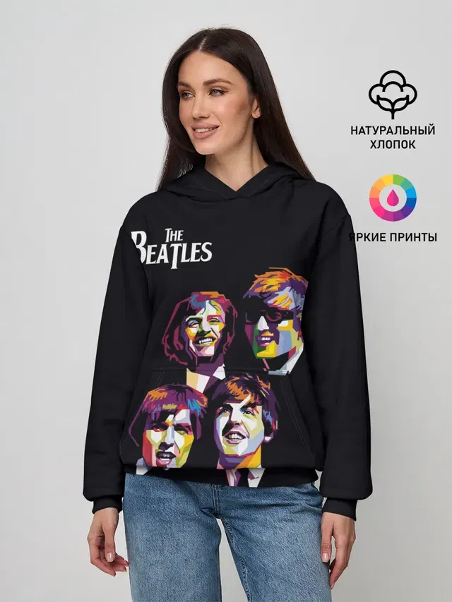 Женское худи с принтом «The Beatles»