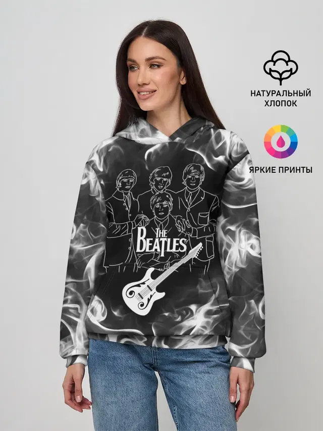Женское худи с принтом «Bass guitar»
