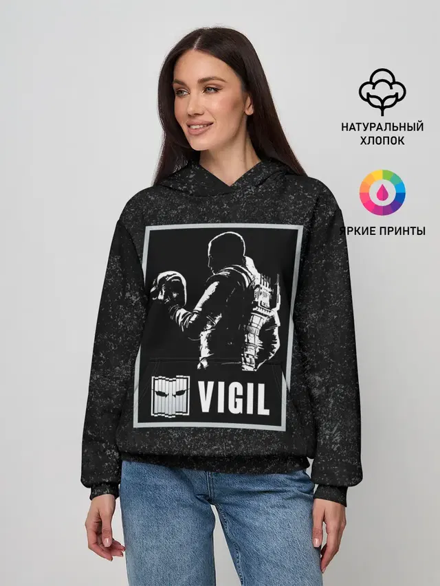 Женское худи с принтом «Vigil»