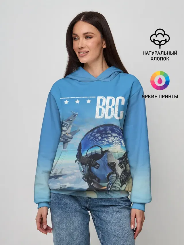 Женское худи с принтом «ВВС»