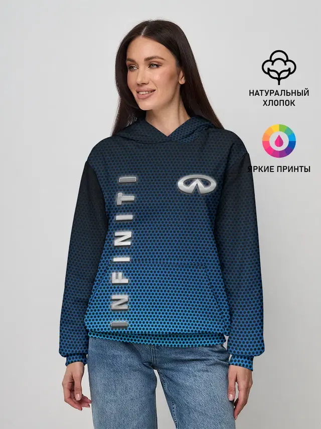 Женское худи с принтом «Infiniti»