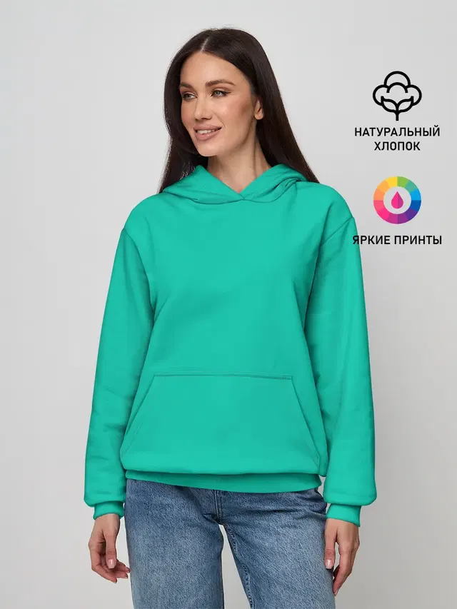 Бискайский зеленый без рисунка