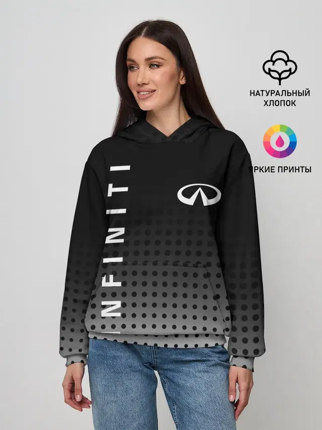 Женское худи с принтом «Infiniti»