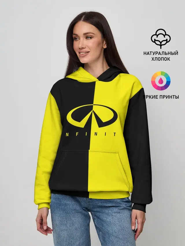 Женское худи с принтом «Infiniti — INFINITI logo»