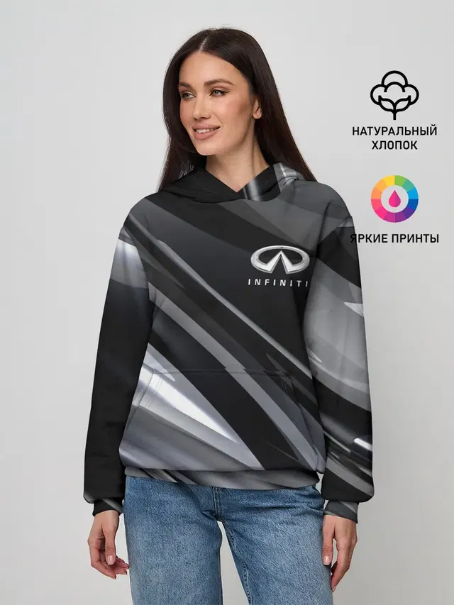 Женское худи с принтом «Infiniti»