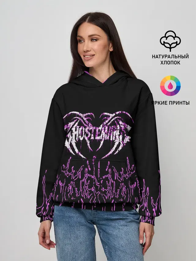 Женское худи с принтом «GHOSTEMANE»