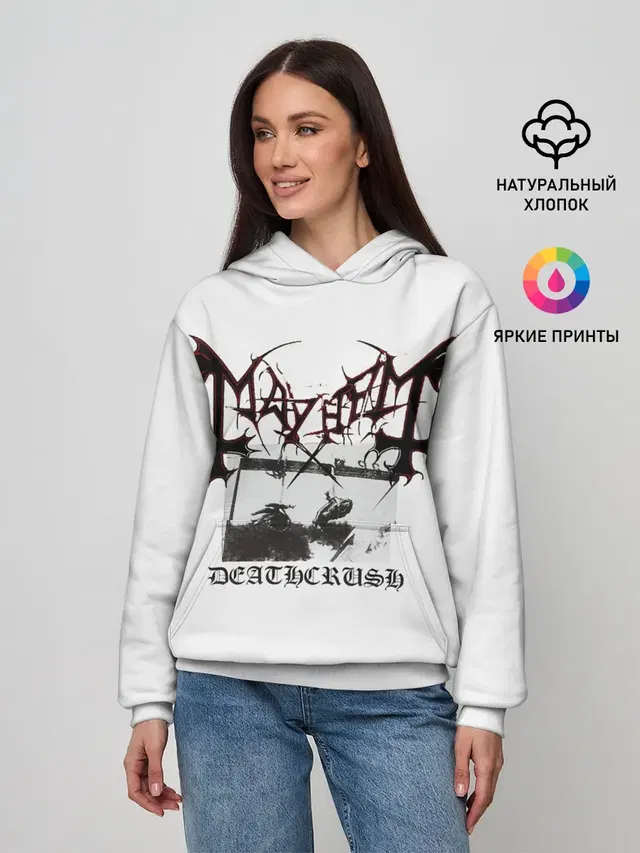 Женское худи с принтом «Mayhem»