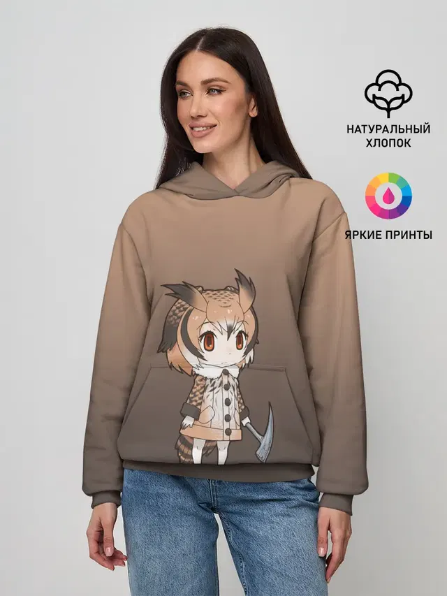 девочка сова с топром