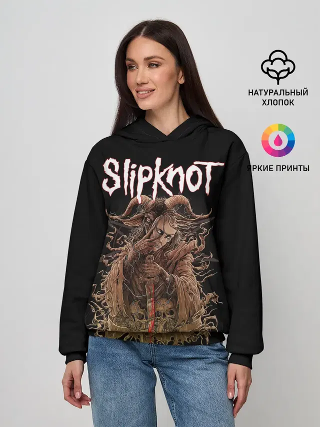 Женское худи с принтом «Goat»