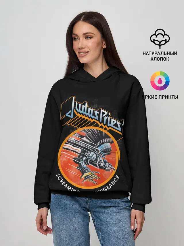 Женское худи с принтом «The Metal Bird»
