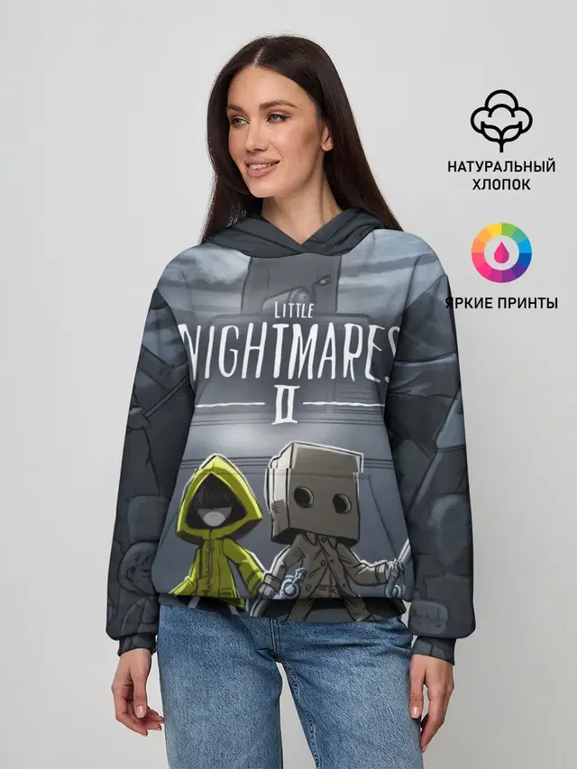 Женское худи с принтом «Little Nightmares — LITTLE NIGHTMARES 2»
