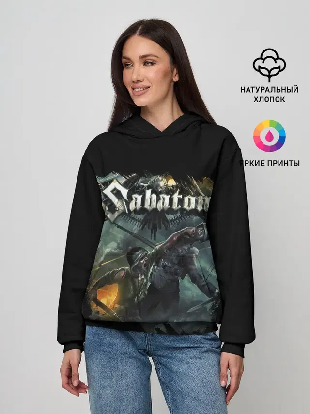 Женское худи с принтом «Sabaton»