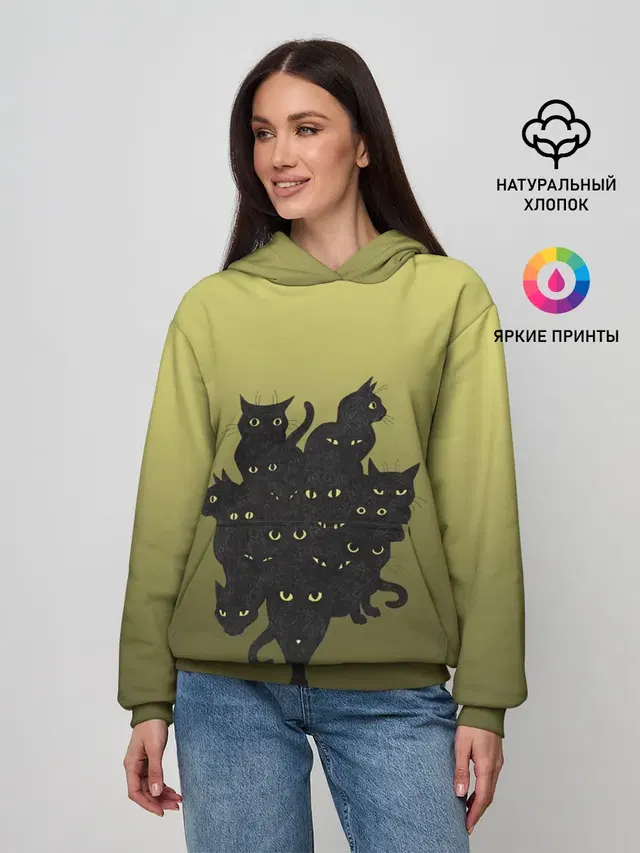 много черных котов
