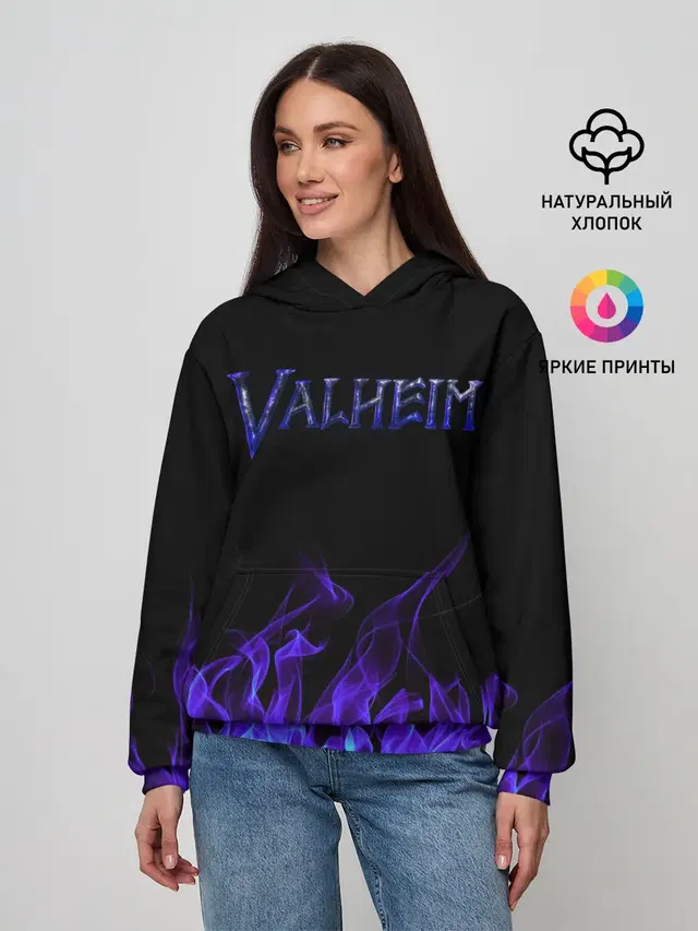 Женское худи с принтом «Valheim»