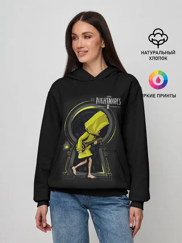 Женское худи с принтом «Little Nightmares 2 замок»