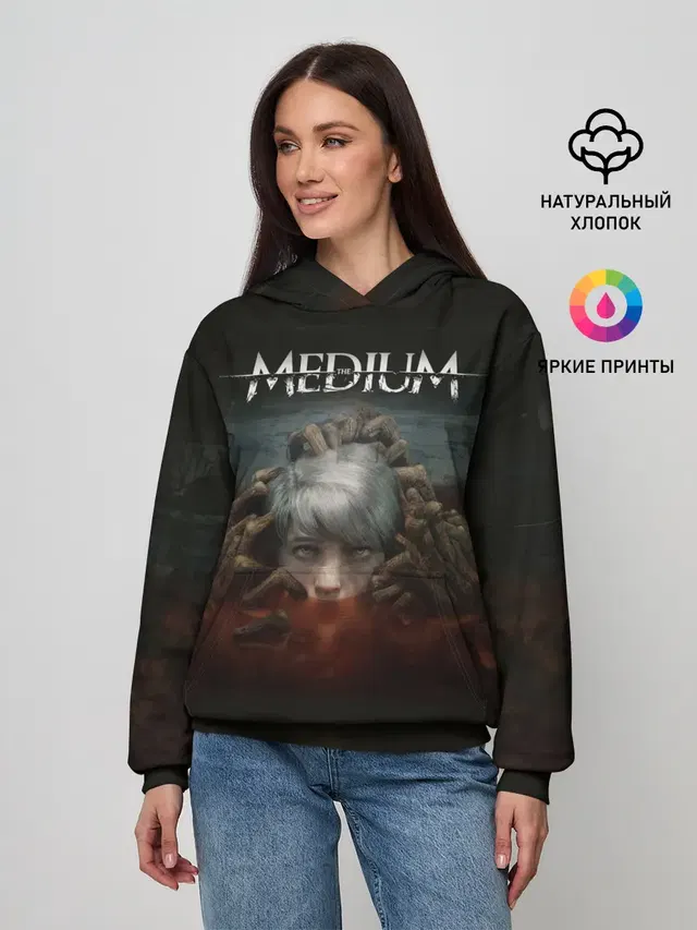 Женское худи с принтом «The Medium»