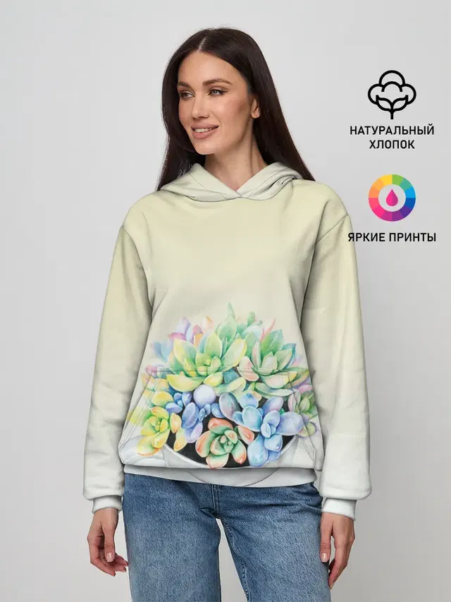 Чашка с суккулентами