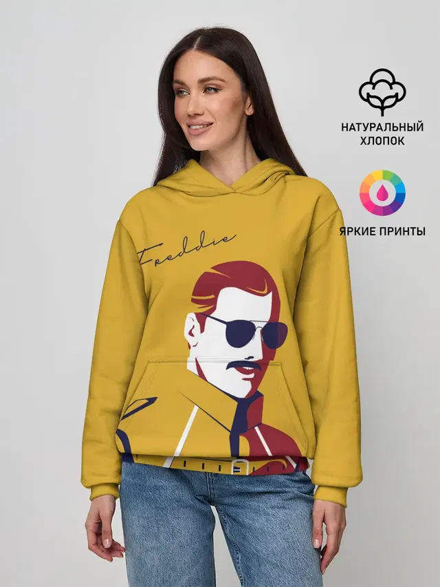 Женское худи с принтом «Queen Freddy»
