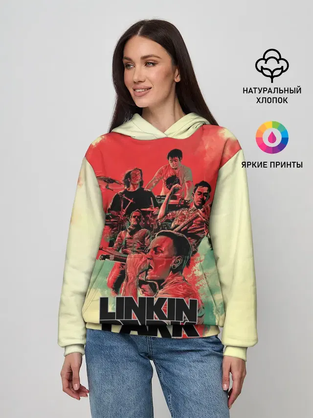 Женское худи с принтом «Linkin Park»