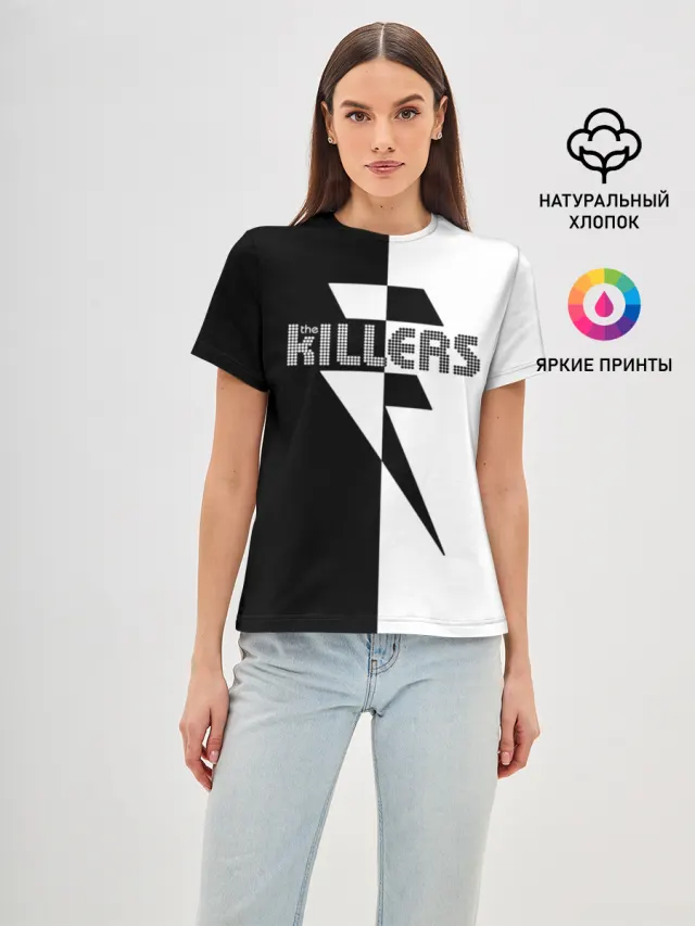 Женская базовая футболка с принтом «The Killers»