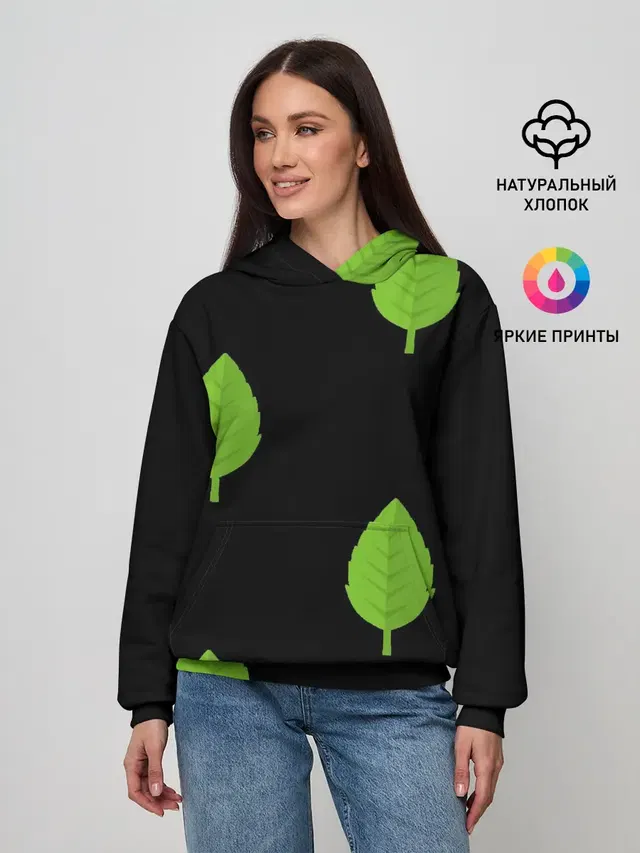 Птица и листочек