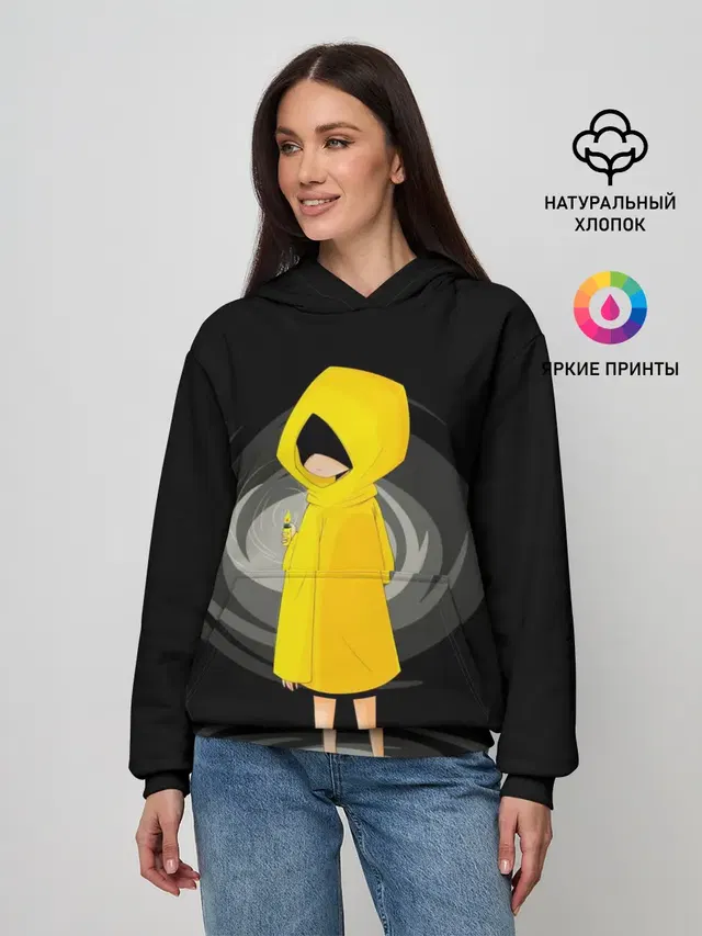 Женское худи с принтом «Little Nightmares с Зажигалкой»