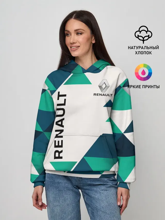 Женское худи с принтом «Renault»