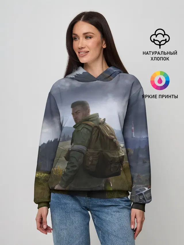 Женское худи с принтом «Dayz Poster Дейзи Постер»