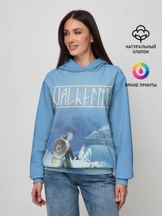 Женское худи с принтом «Valheim»