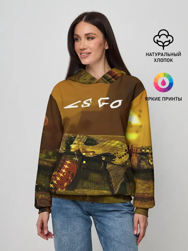 Женское худи с принтом «Counter-Strike — The Empress CSGO»