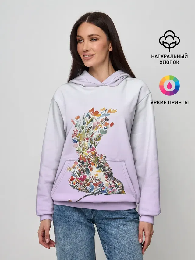 акварельная птичка