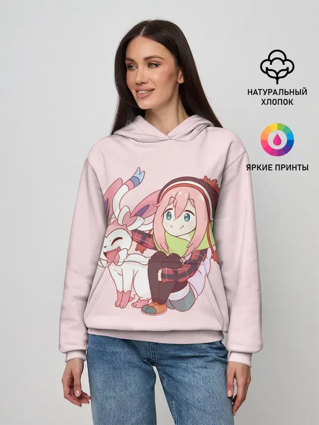Женское худи с принтом «Nadeshiko»