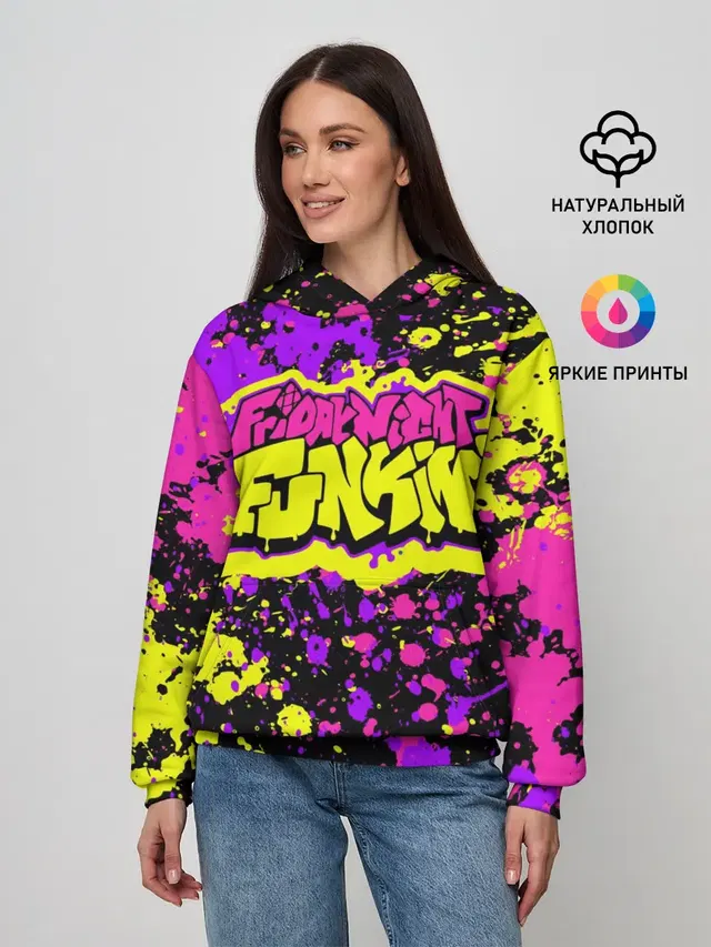 Женское худи с принтом «Friday Night Funkin»