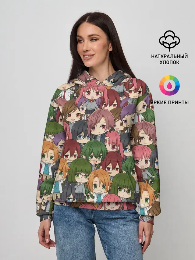 Женское худи с принтом «Хоримия — Horimiya Chibi»