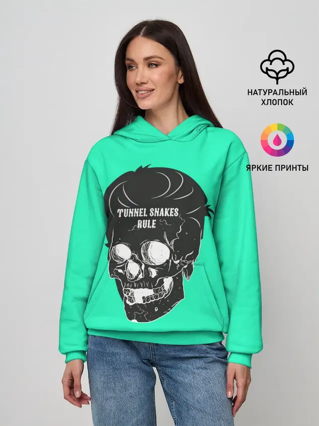 Женское худи с принтом «Tunnel Snakes»