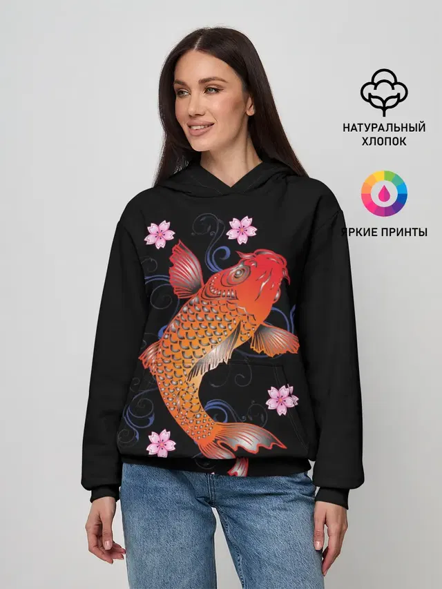 Карп Кои с Цветами