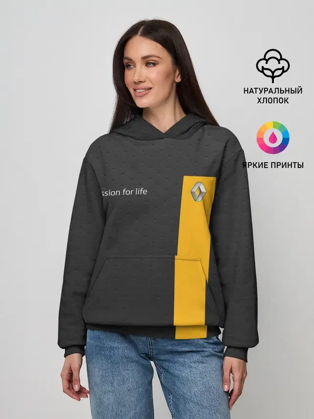 Женское худи с принтом «Renault»