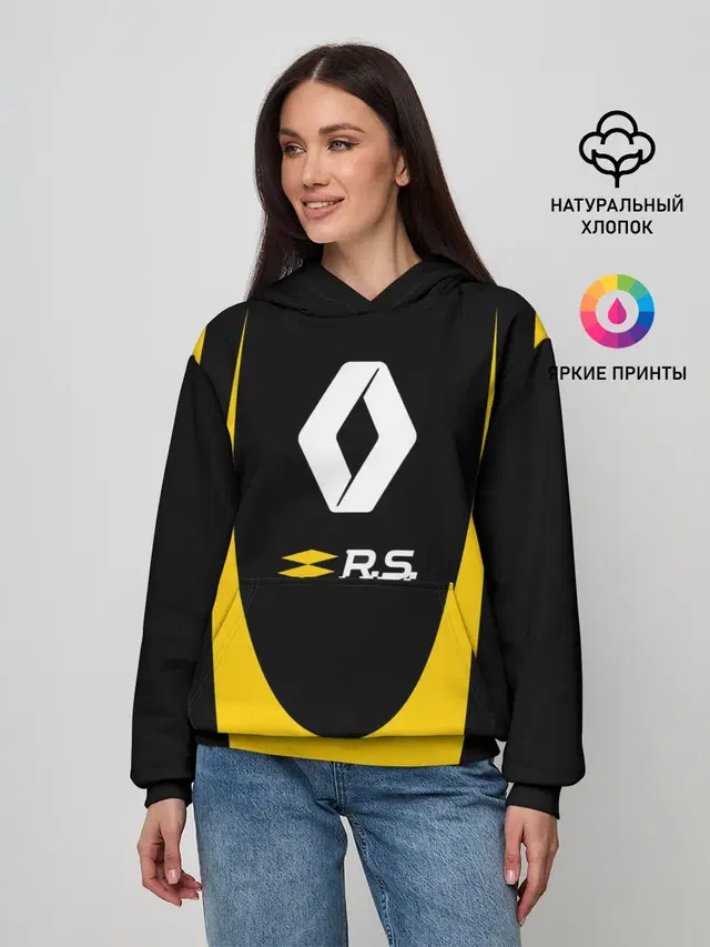 Женское худи с принтом «Renault Sport»