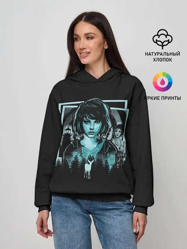 Женское худи с принтом «Life is strange»