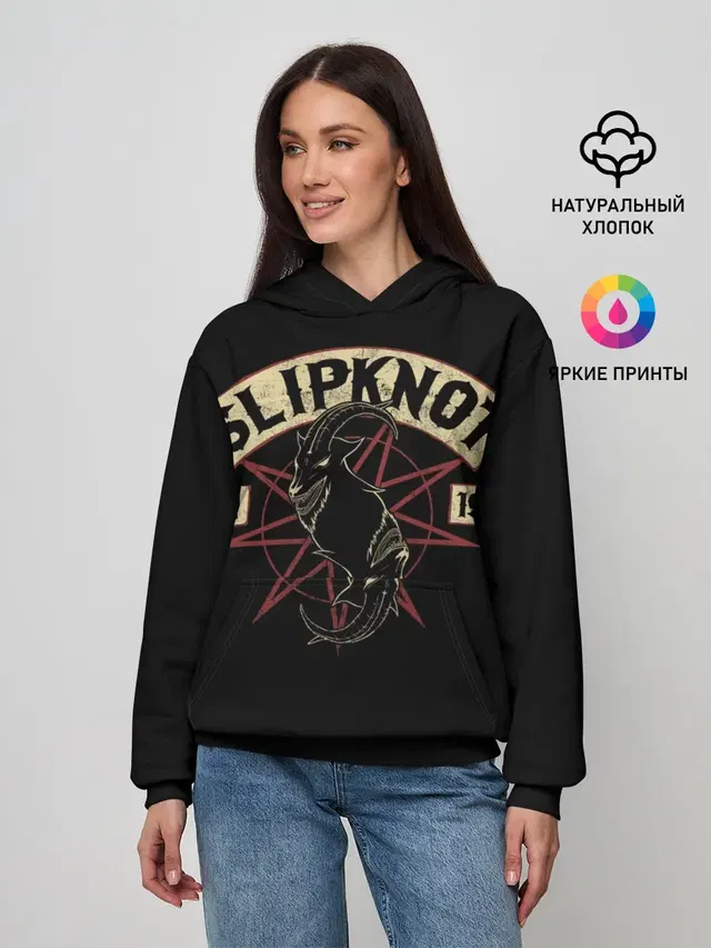 Женское худи с принтом «Slipknot»